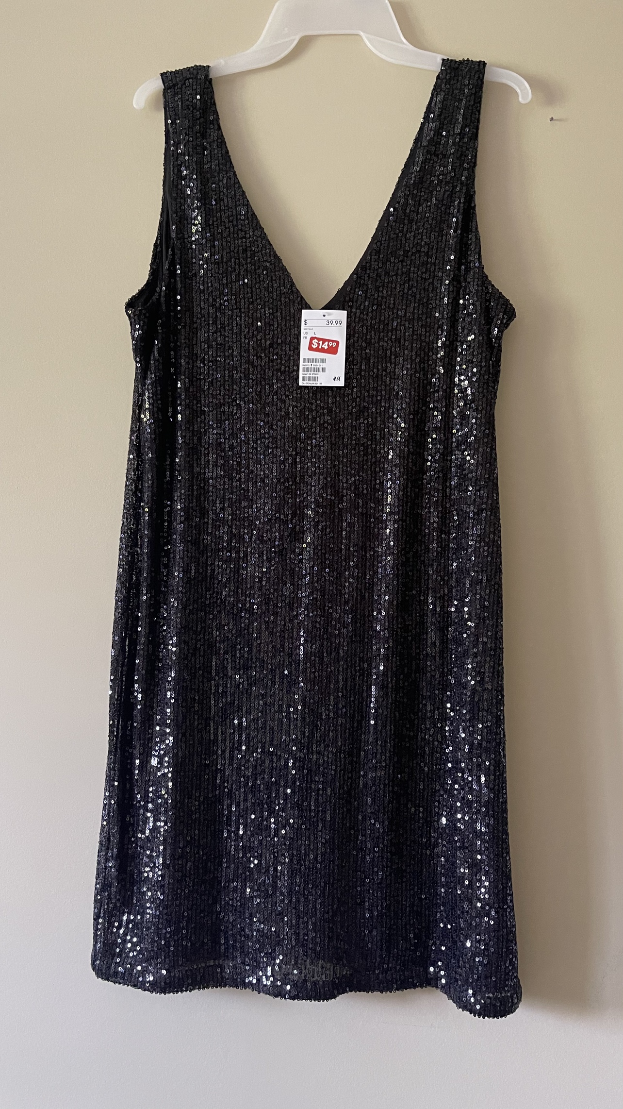 Black Sequin Dress