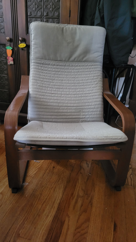 Ikea Poäng chair and ottoman - photo 3