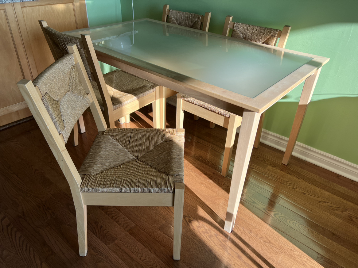 Dining table with 4 chairs