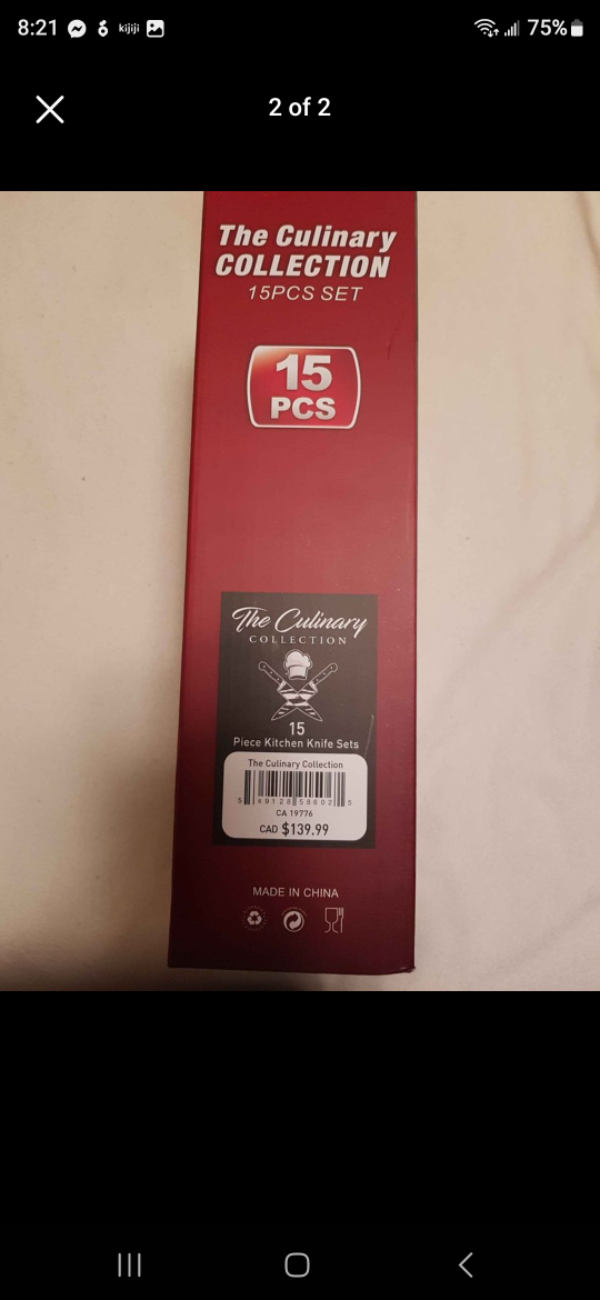 15 Piece Kitchen Knife Set image indicator(2)