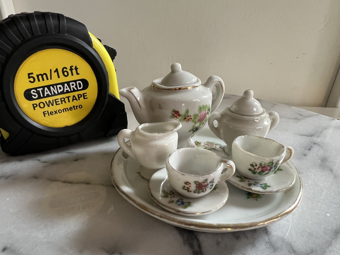 Vintage Miniature Tea Set Japan porcelain image indicator(3)