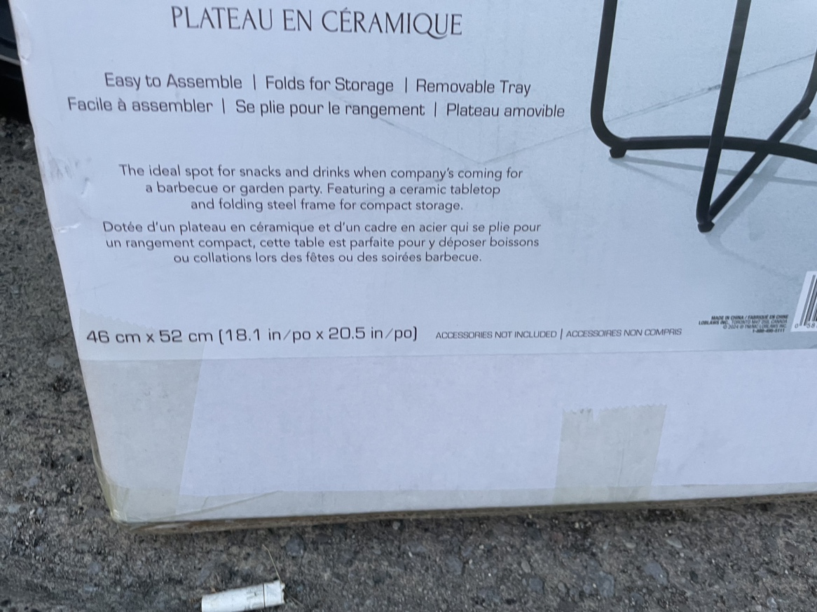 BNIB Ceramic Marble Side Table - photo 2