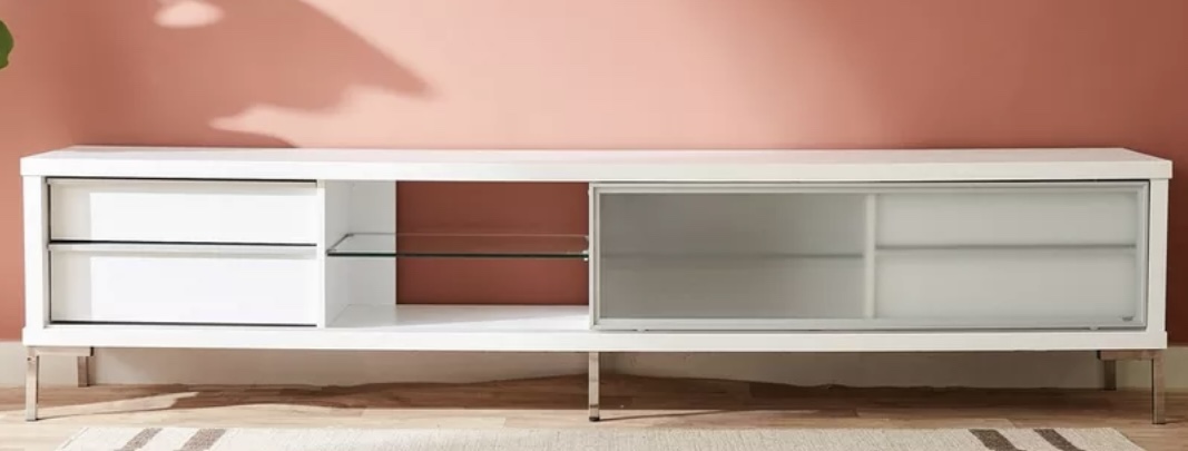 White tv stand - photo 3