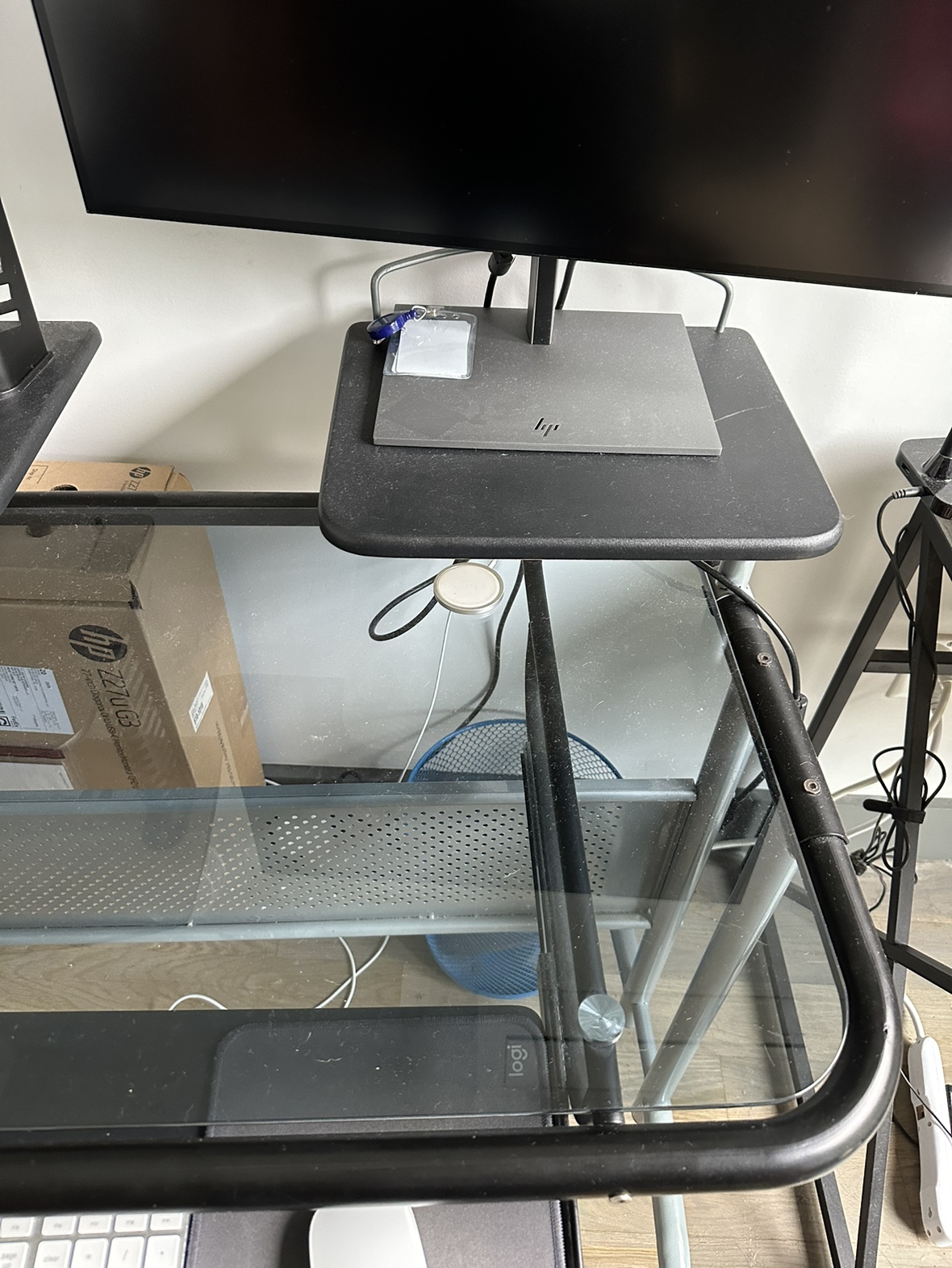 Glass Top Computer Desk - photo 4