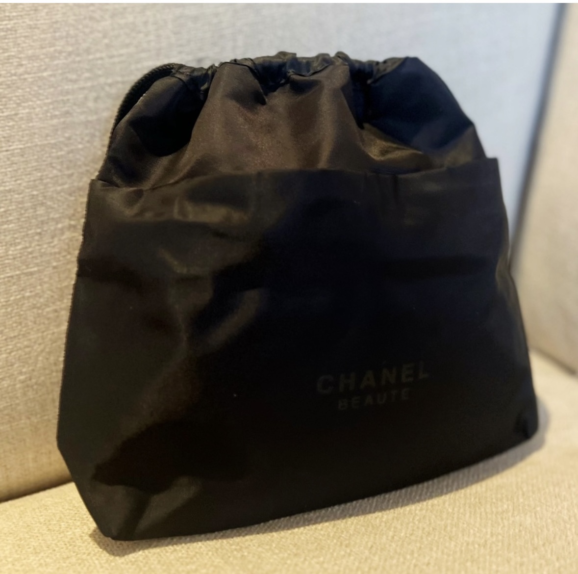 Chanel Drawstring Nylon Cosmetic Bag/ Dust Bag image indicator(2)