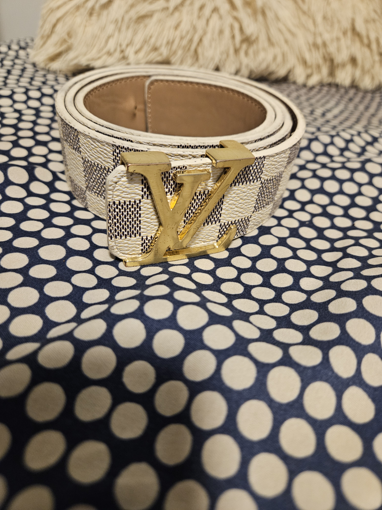 lv belt gold and white - photo 3