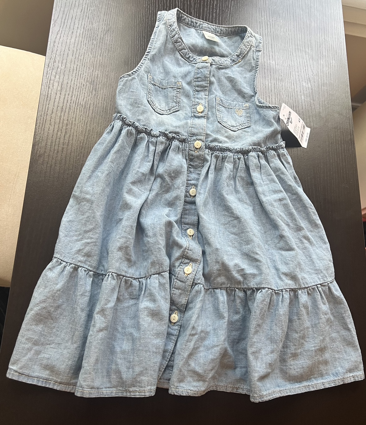 Denim Dress for Toddler Girls image indicator(2)