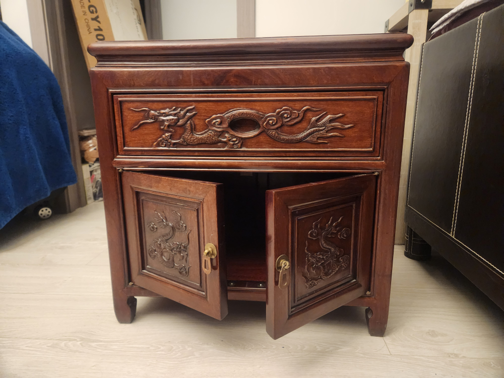 ❤️Beautiful Chinese Display Cabinet + Side Table w drawer image indicator(8)