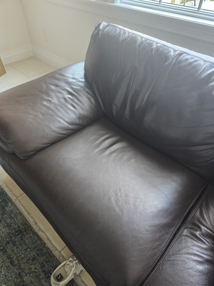 Leather Sectional Sofa - photo 5