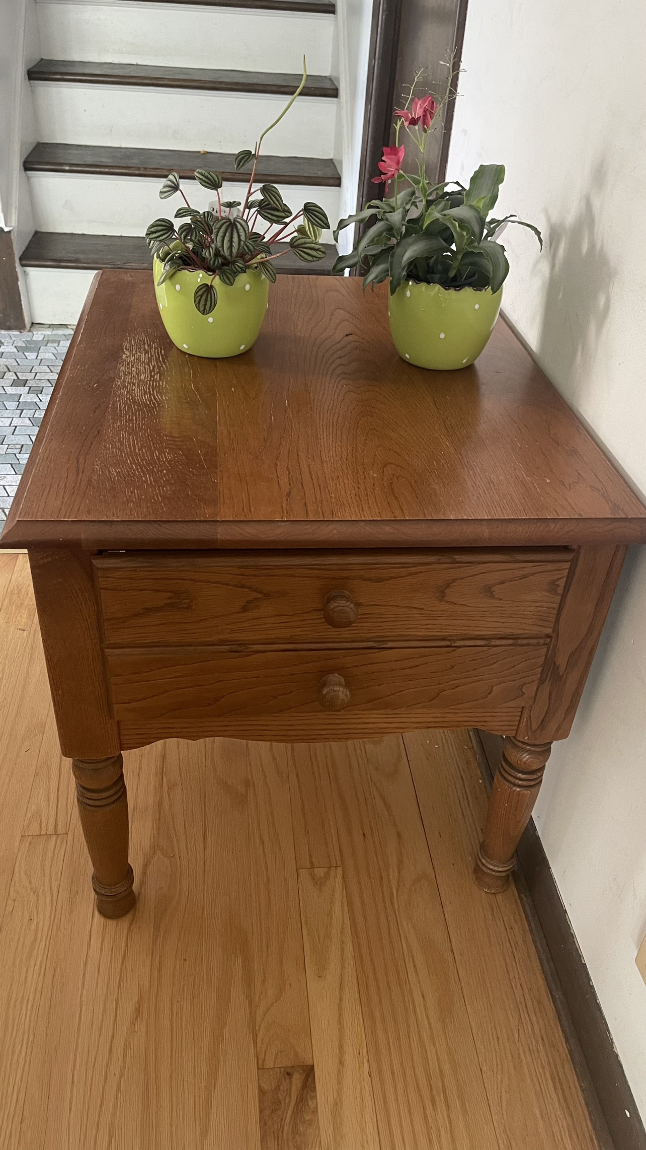 Wooden End Table drawer please check more pictures
