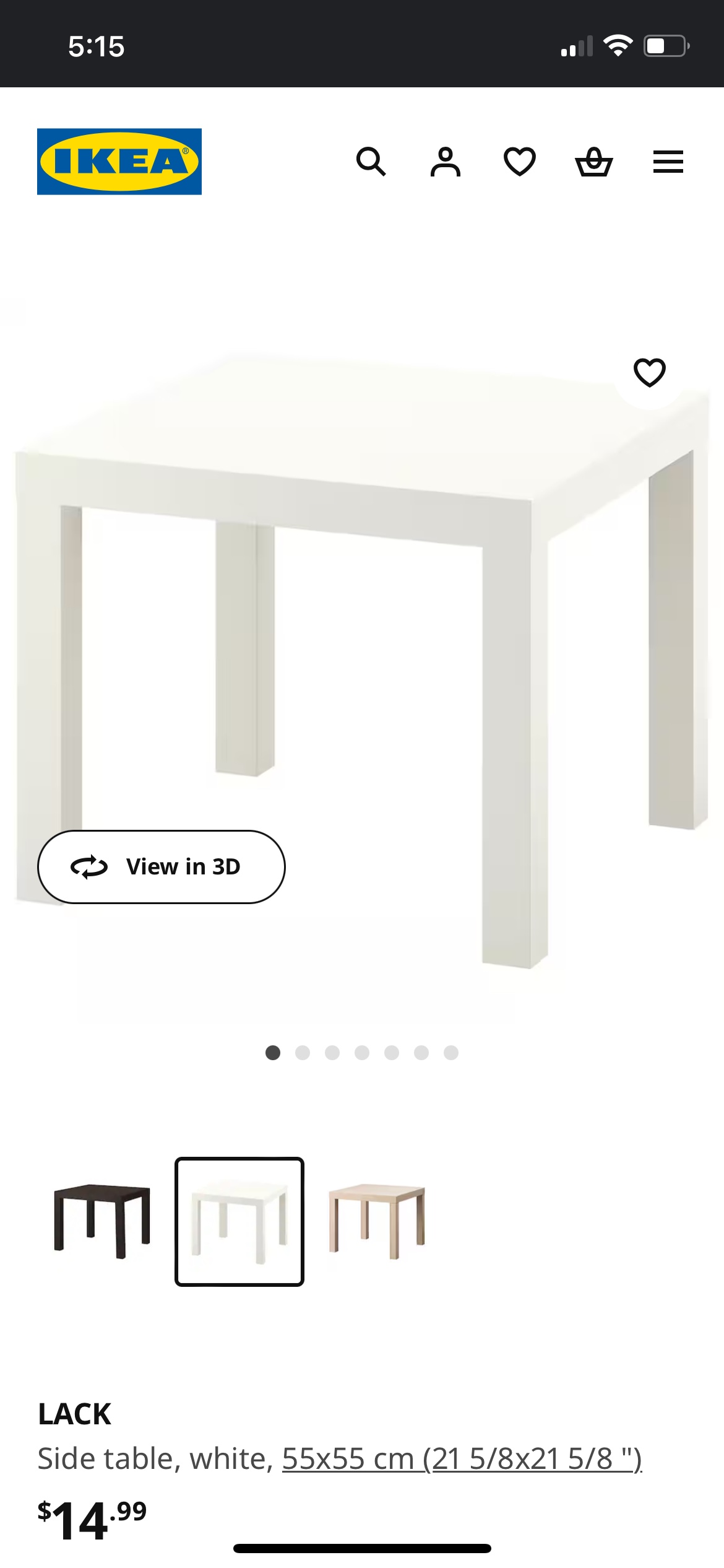 IKEA LACK Side Table (set of 2)
