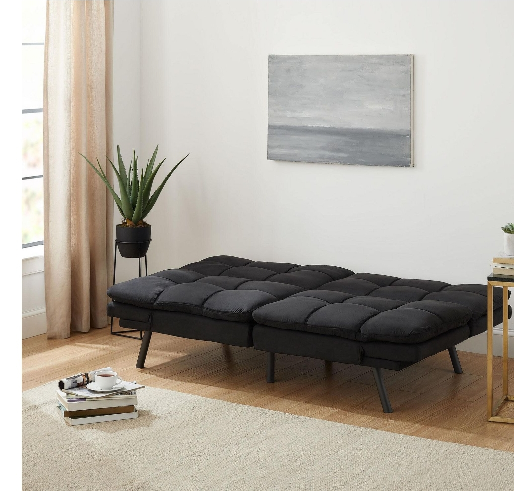 Memory Foam Futon, Memory foam futon with foldable armrest