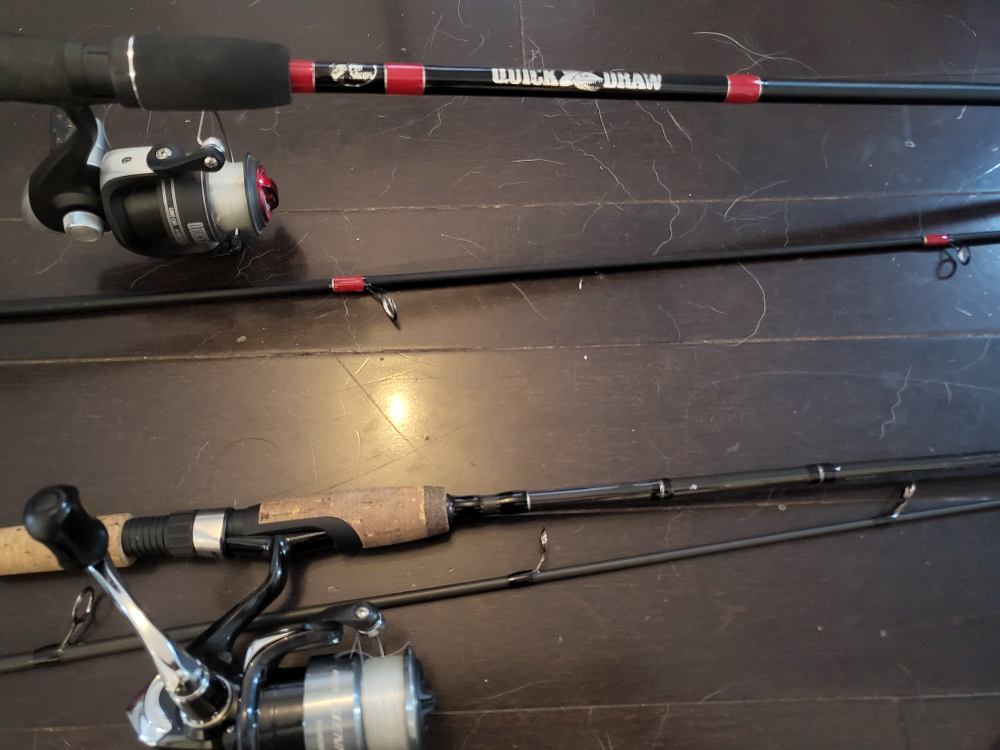 fishing set(2 fishing rods, a net, and a tackle box） image indicator(4)