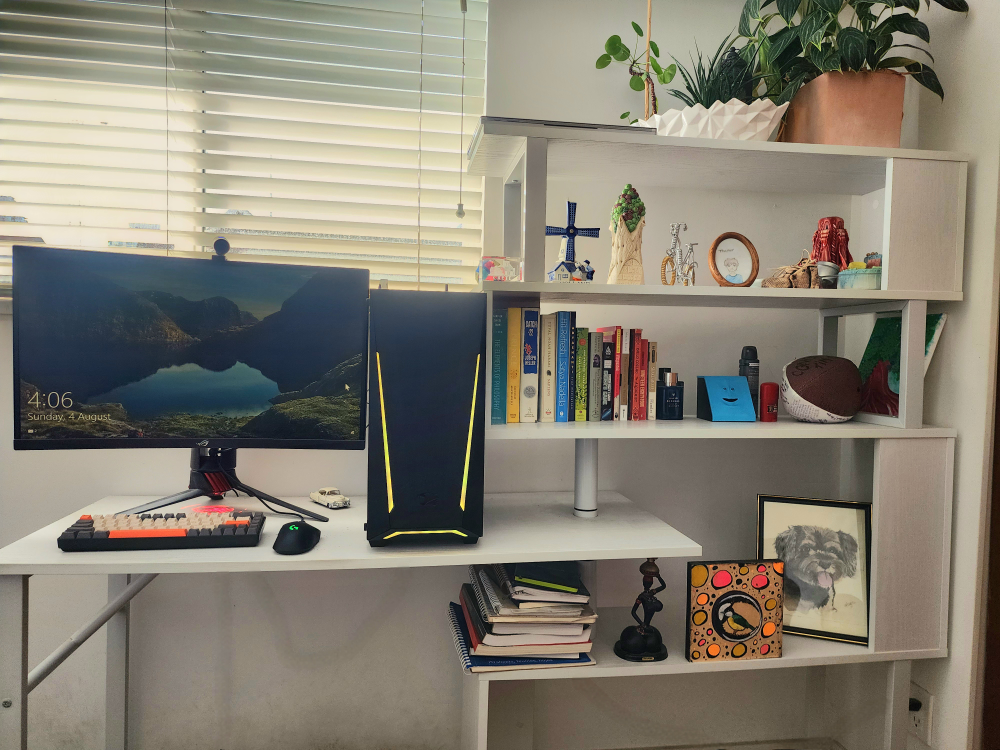 L-Shaped Desk and Bookcase