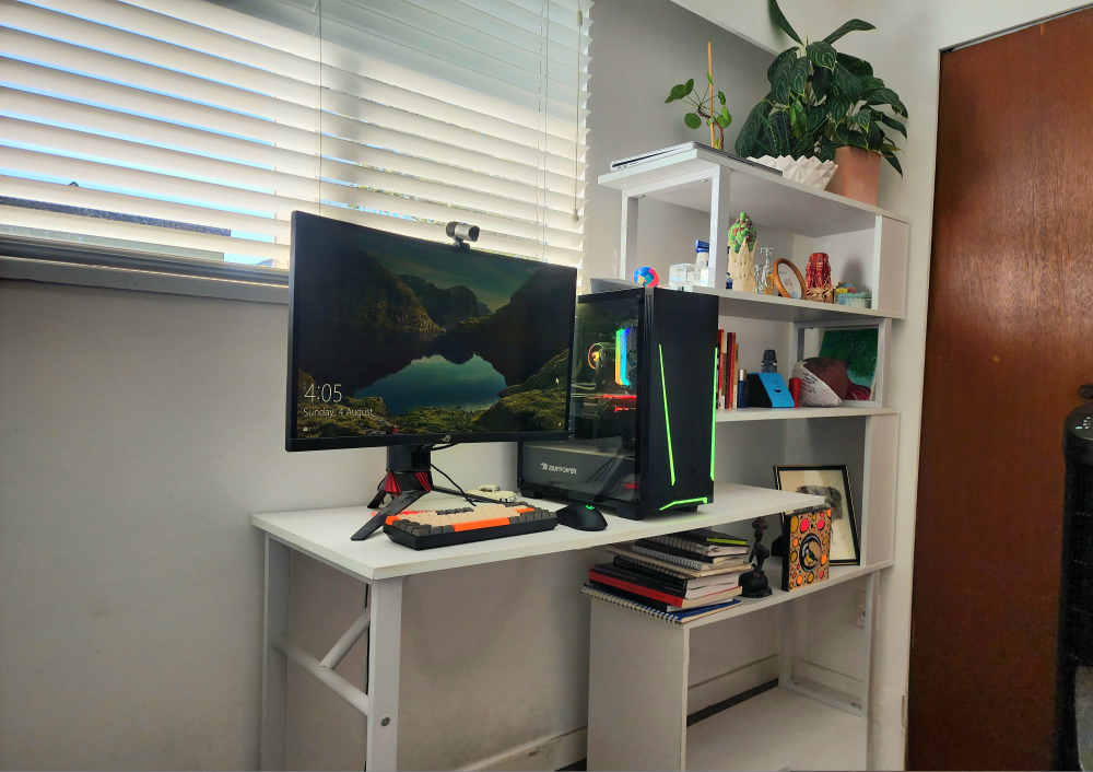L-Shaped Desk and Bookcase - photo 2