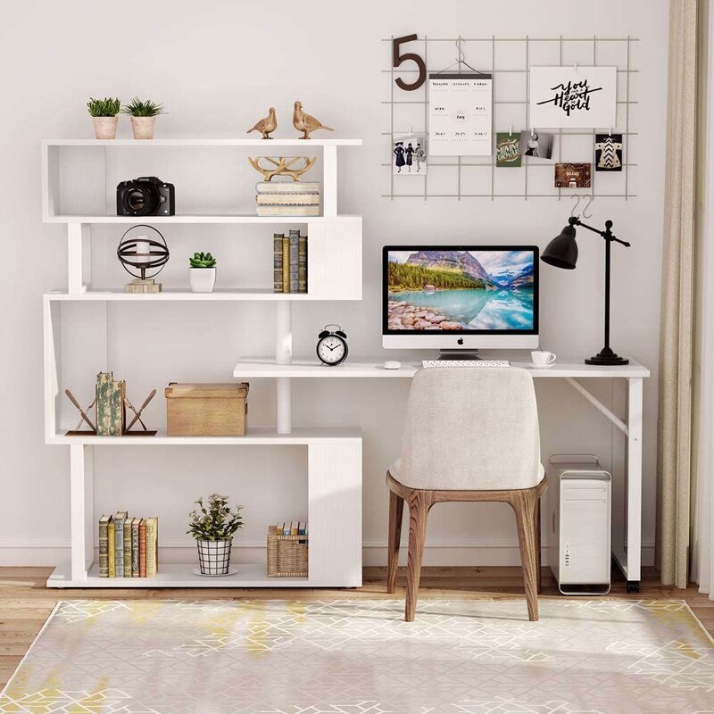 L-Shaped Desk and Bookcase - photo 4