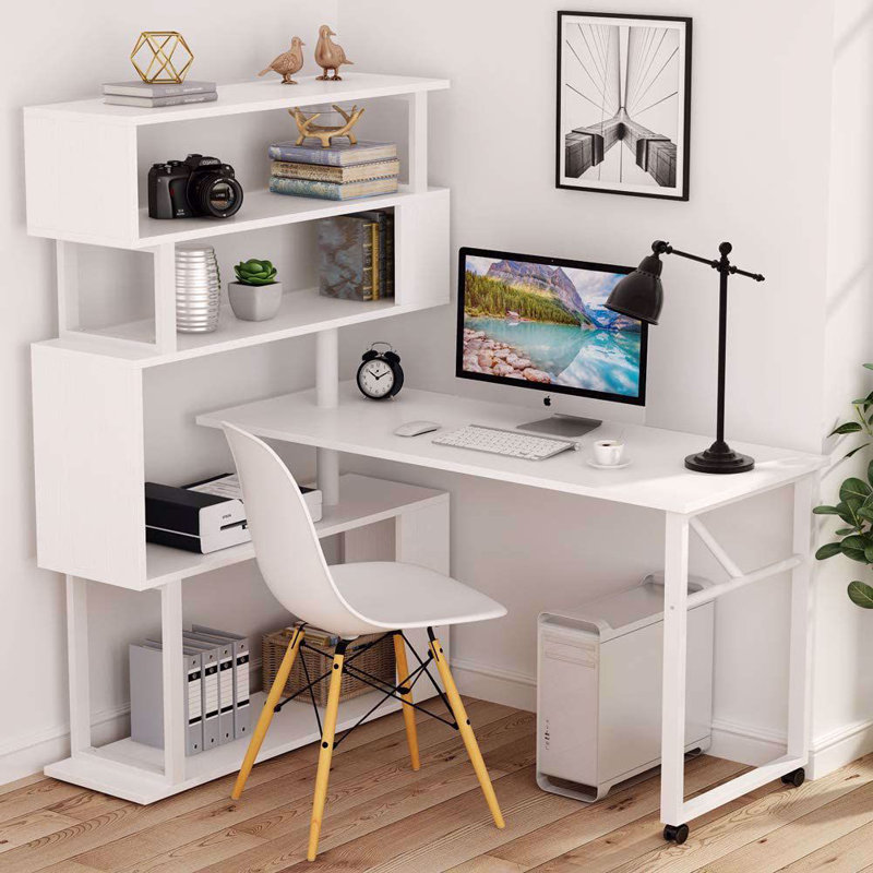 L-Shaped Desk and Bookcase - photo 3