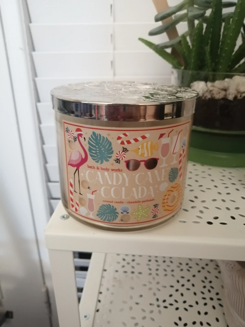 Bath & Body Works Candy Cane Colada Candle thumbnail