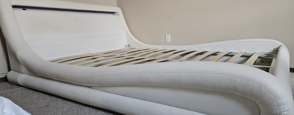 White Queen Bed Frame - photo 2