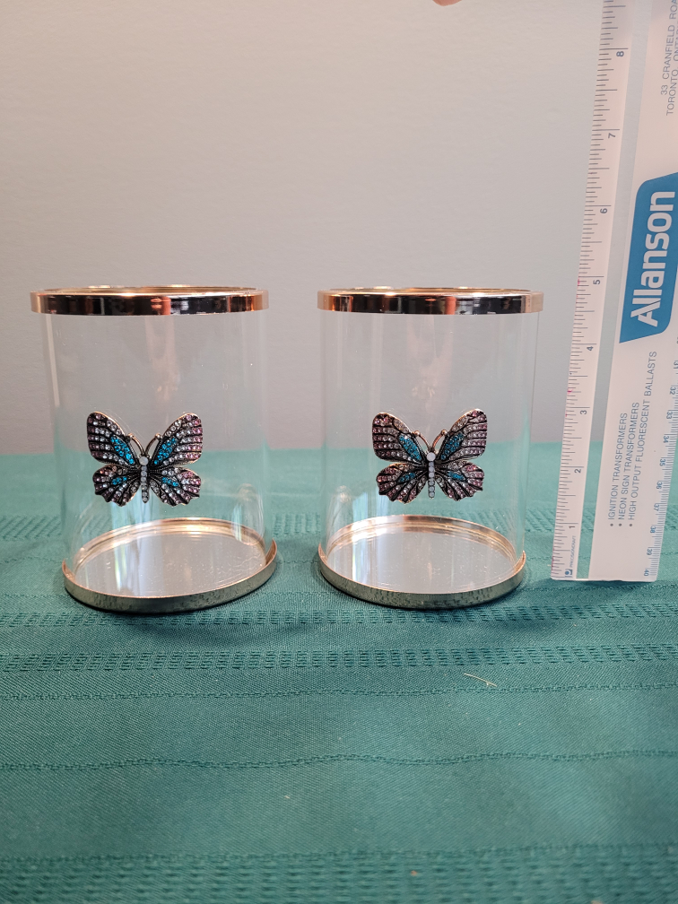 Set of 2 Glass Candle Holders - photo 2