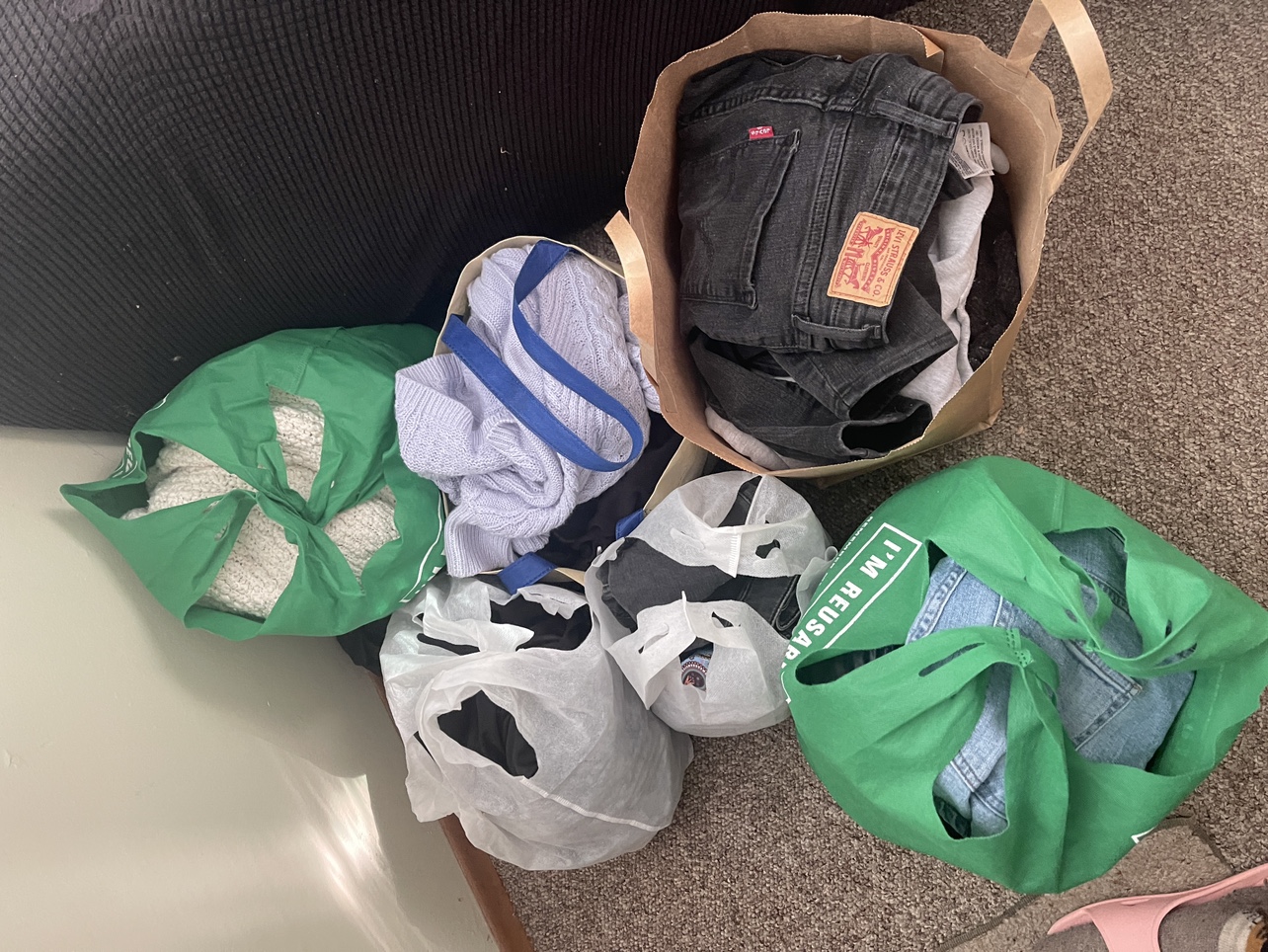 $25 FOR TWO FULL BAG OF CLOTHES (plus small gift in each)