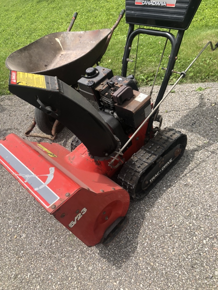 Canadian snowblower