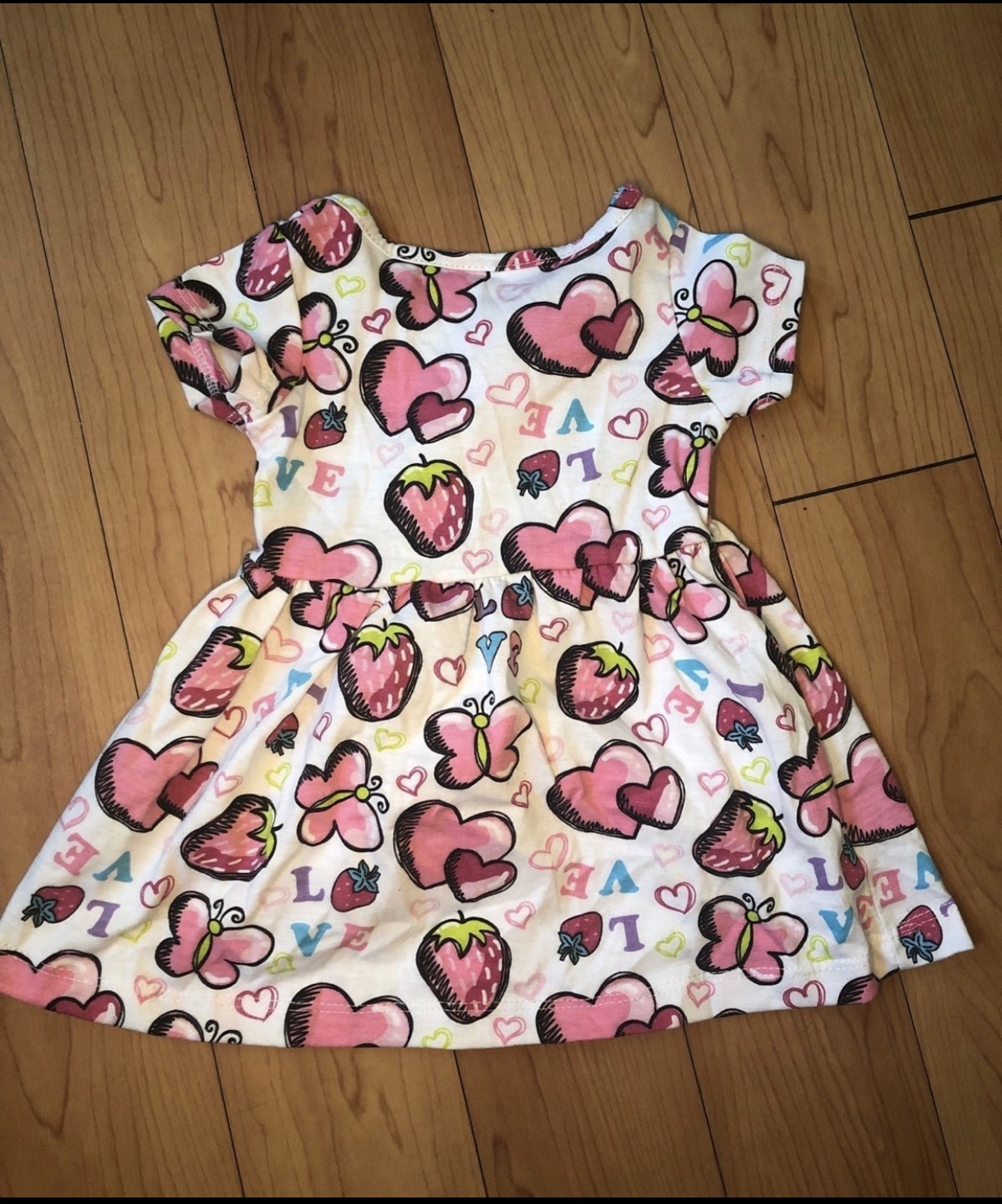 Strawberry and Butterfly Dress 0-3 Months - photo 2
