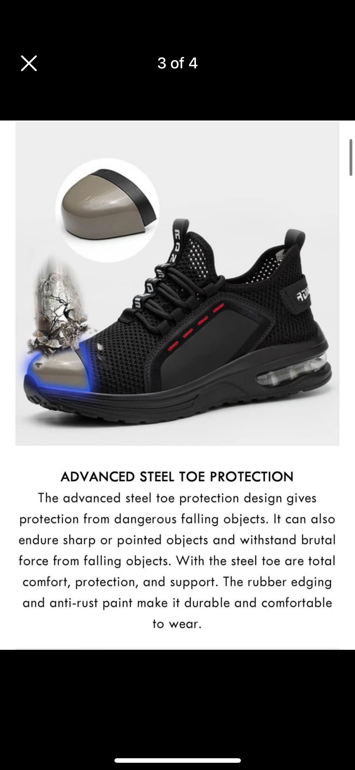 Black Safety Shoes - photo 4