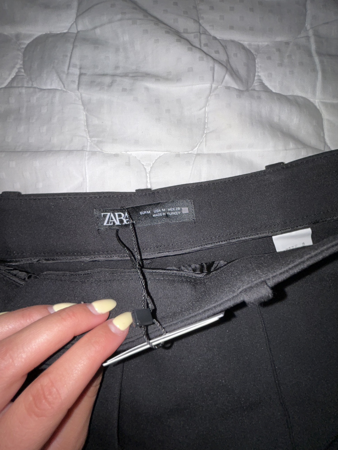 Zara Black Button Shorts - Size M - photo 3