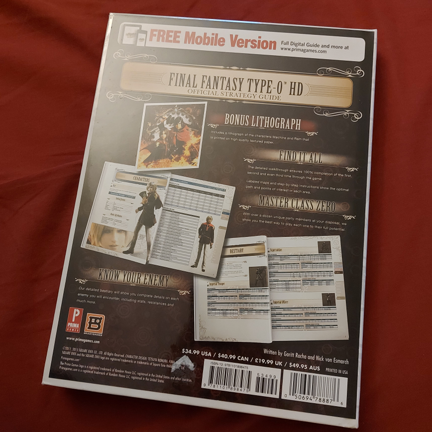 Final Fantasy Type-0 HD Official Strategy Guide image indicator(2)