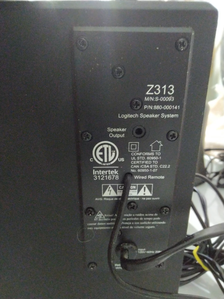 z313 Logitech 2.1 speakers subwoofer, full range audio 3.5mm image indicator(5)