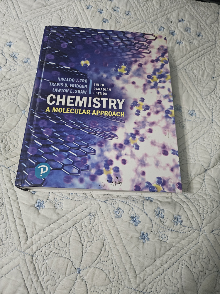 Chemistry: A Molecular Approach, Third Canadian Edition UTSC