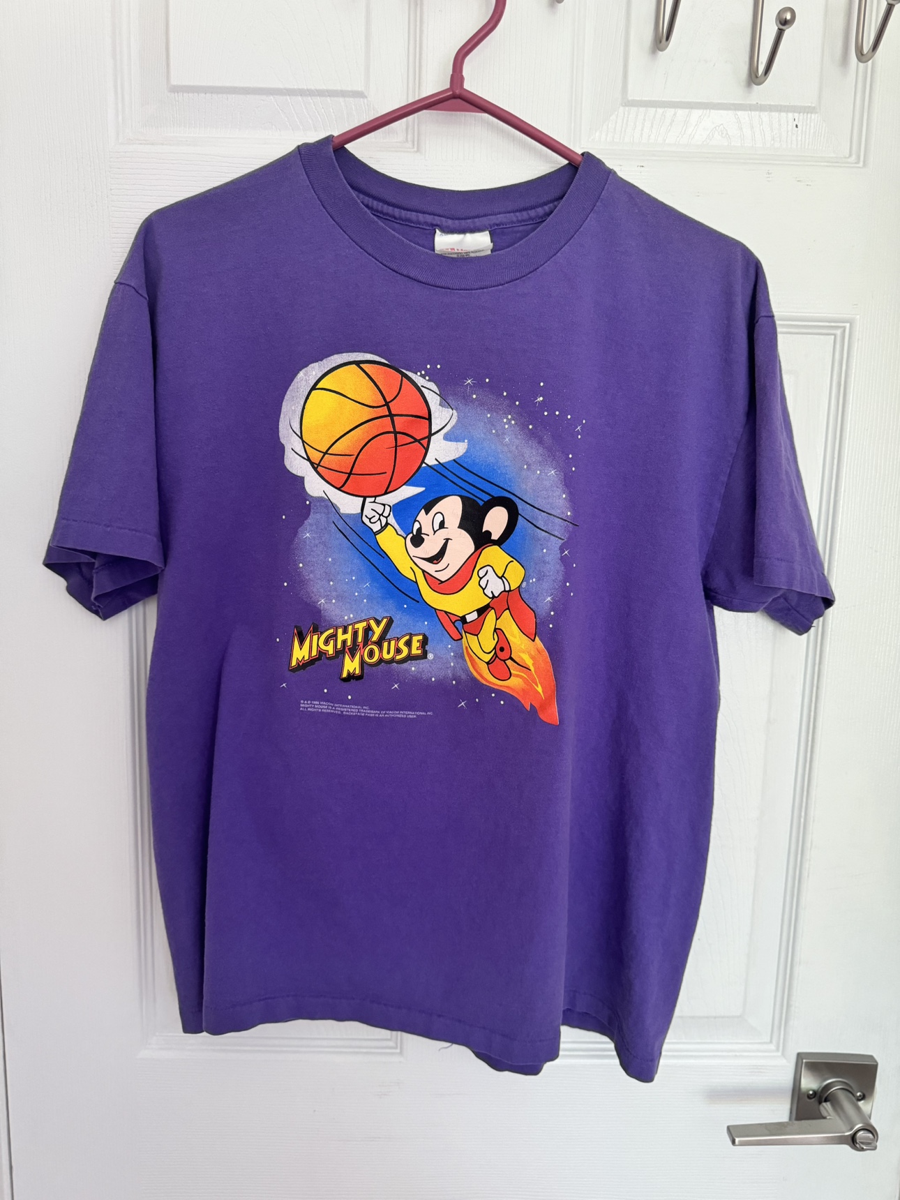1996 Viacom Mighty Mouse Single Stitch Vintage Shirt thumbnail