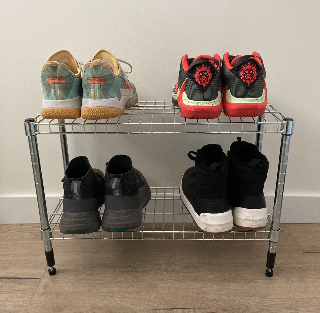 2 Tier Metal Shoe Rack - photo 2
