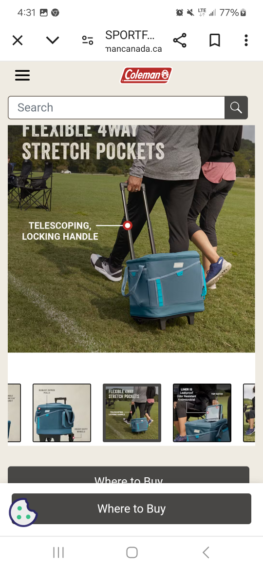 Coleman 42 Can Rolling Cooler - photo 3