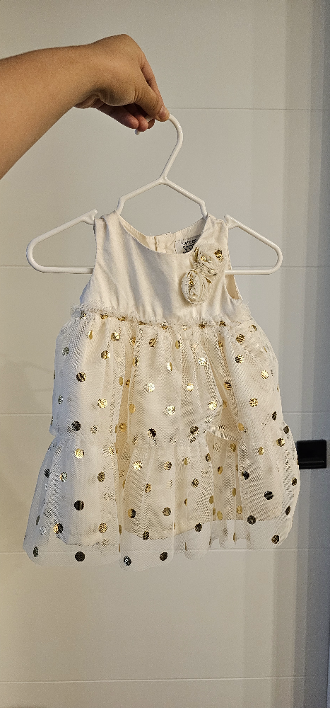 Gold Dot Baby Dress #freecycle