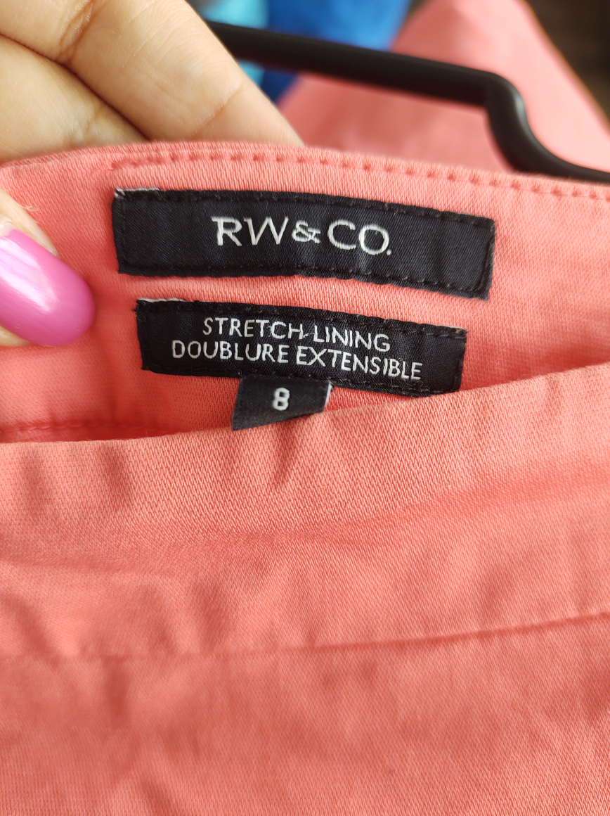 🆕 RW&CO. Coral Pink Skirt, Size 8 image indicator(2)