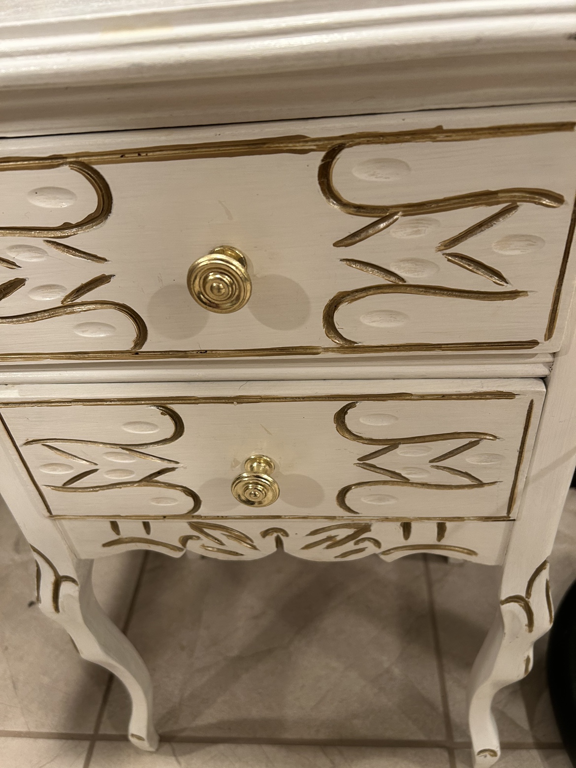 Vintage French Style Bedside Table - photo 2