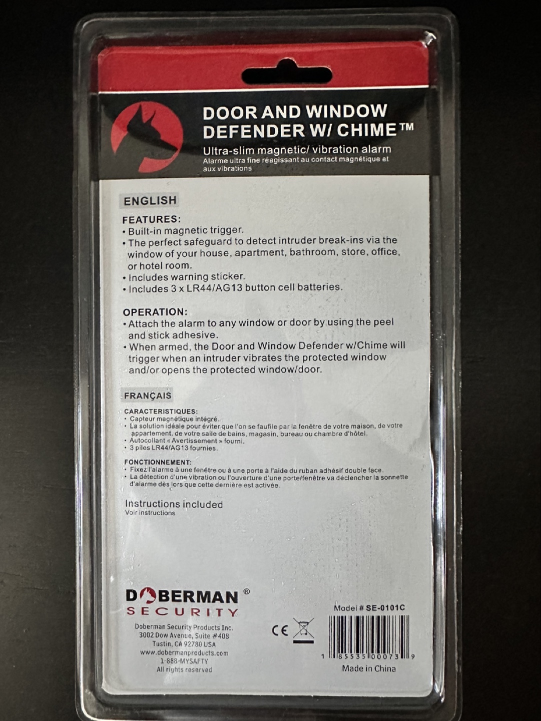 Door and Window Defender w/ Chime image indicator(2)