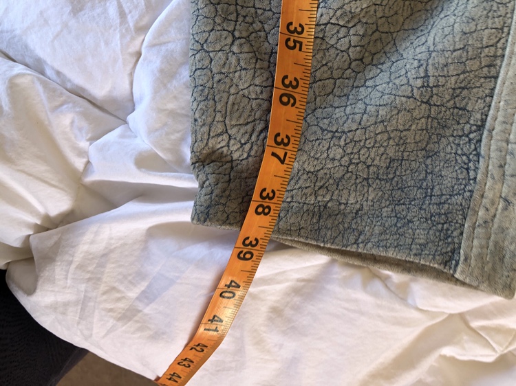 Vintage Leather Pants “Acid Wash Denim Look” made in Canada image indicator(9)