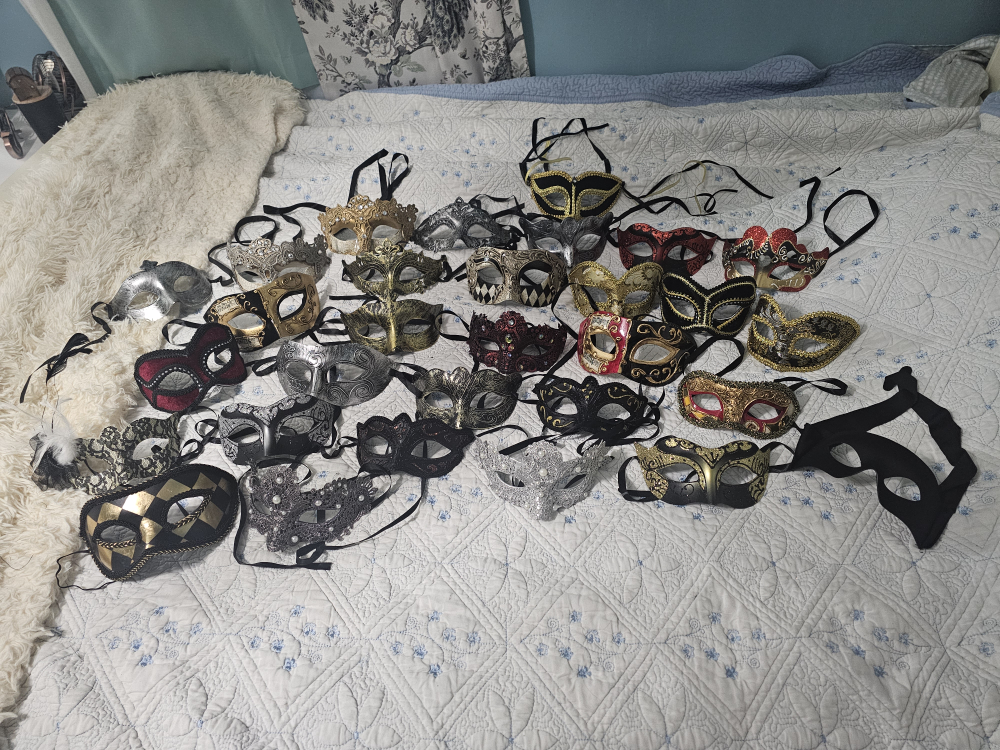 30 Quality Venetian Masquerade Masks