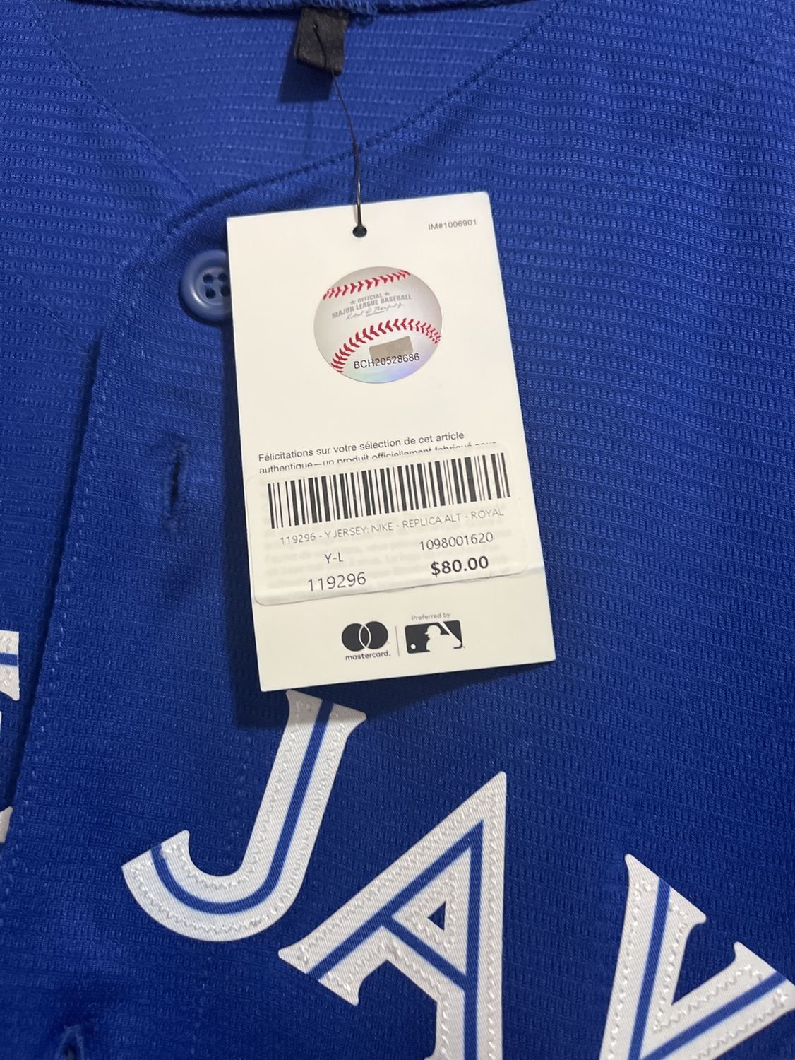 Blue jays jersey for kids L image indicator(4)