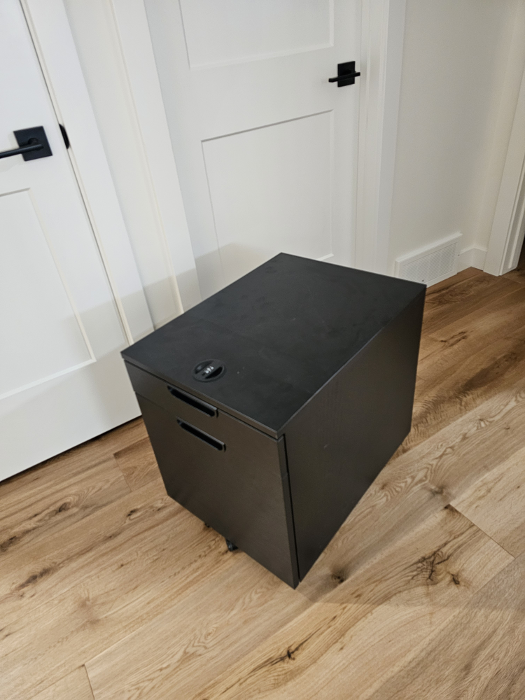 Black File Cabinet with Two Drawers - photo 2