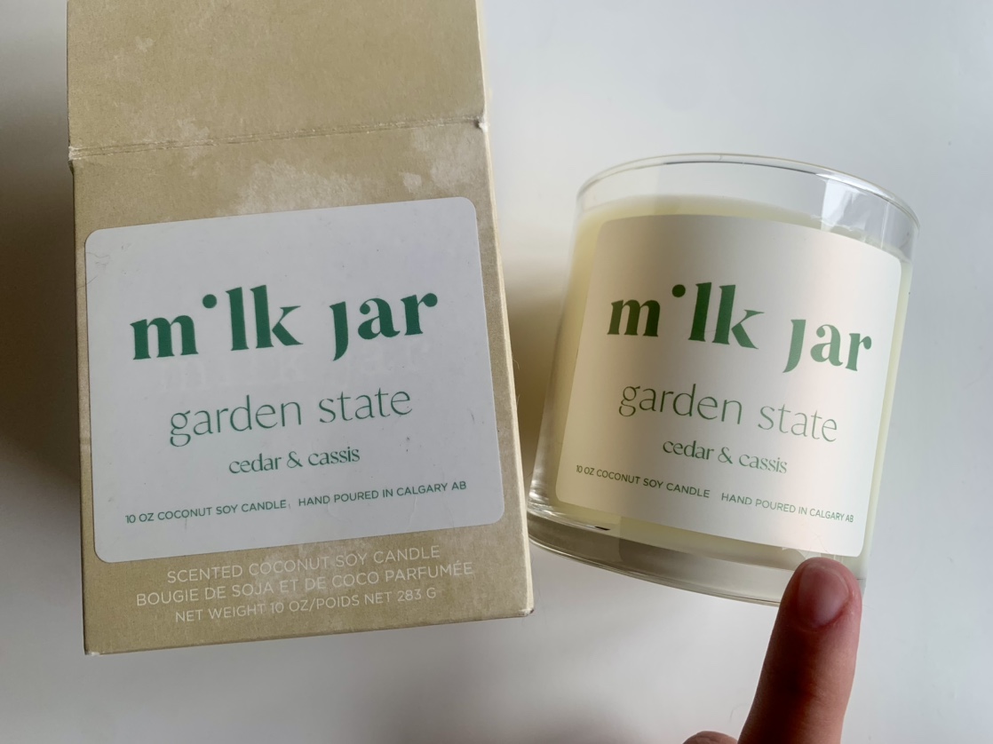 Milk Jar Garden State Cedar & Cassis Candle 10oz thumbnail