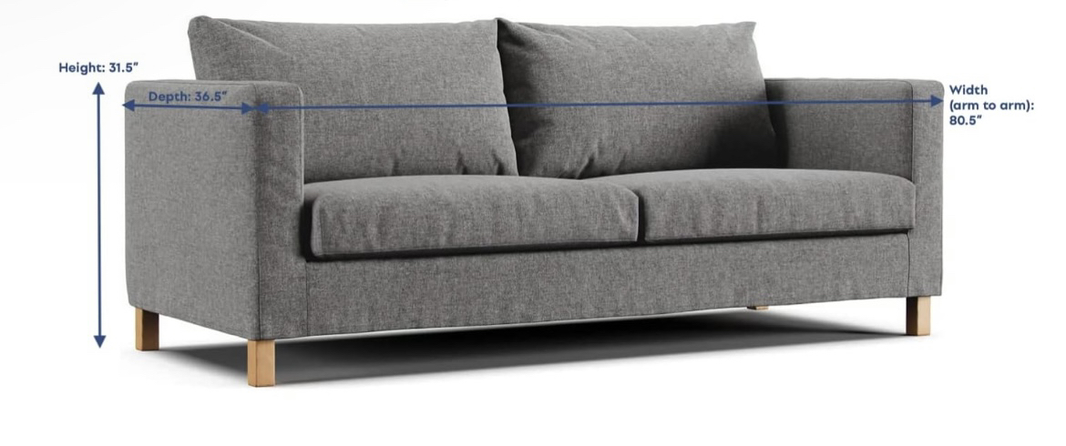 White Ikea Karlstad 3 seater sofa - photo 4