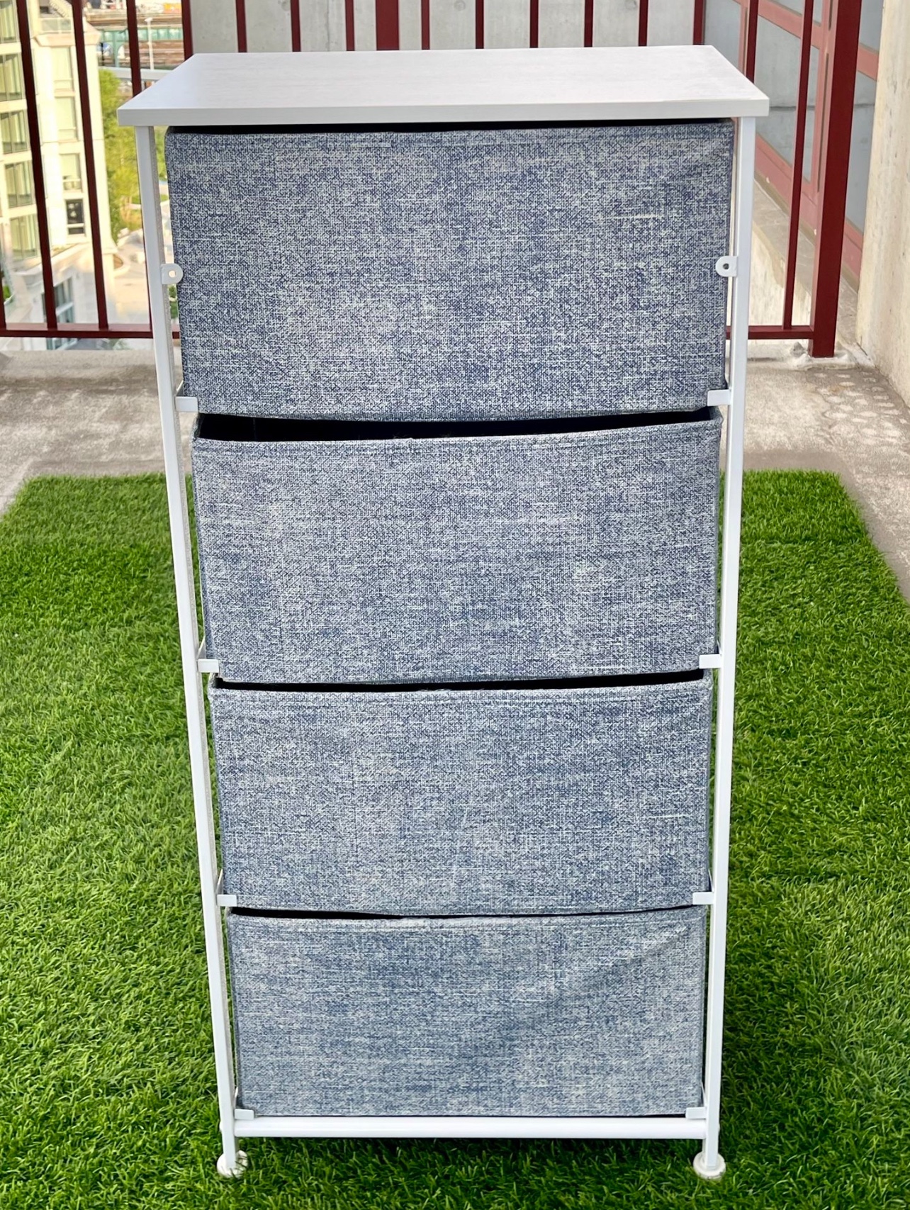 Storage Tower Stand with 2 Removable Fabric Drawers - photo 3