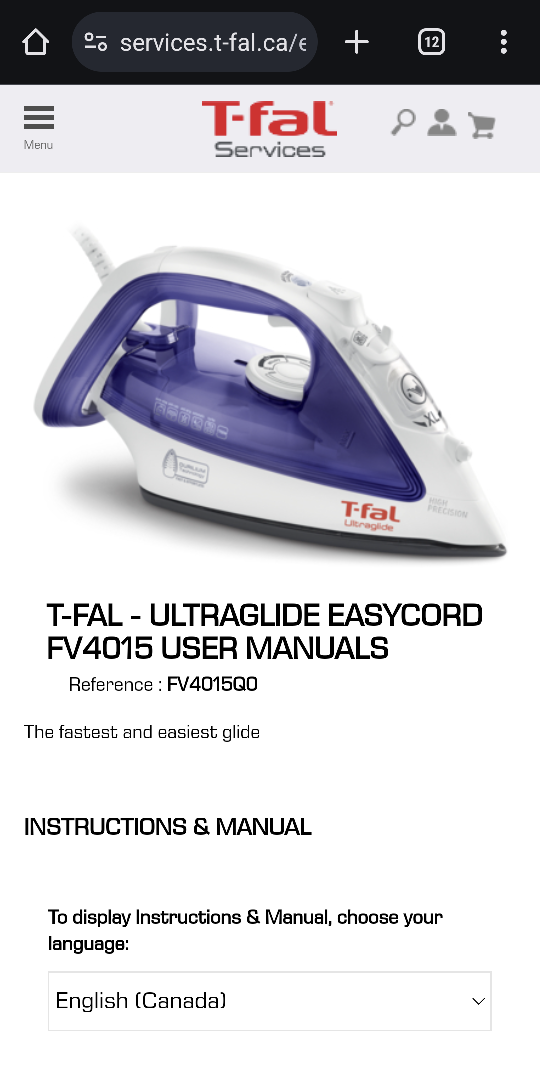 T-fal Stream Iron