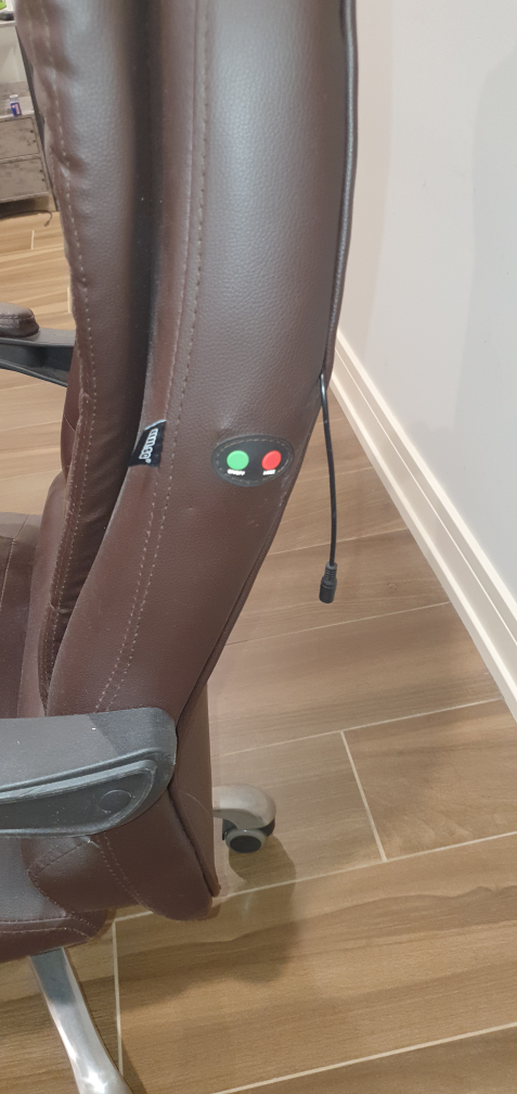 Ergonomic USB Heated Massage Chair with Recline footrest - photo 3
