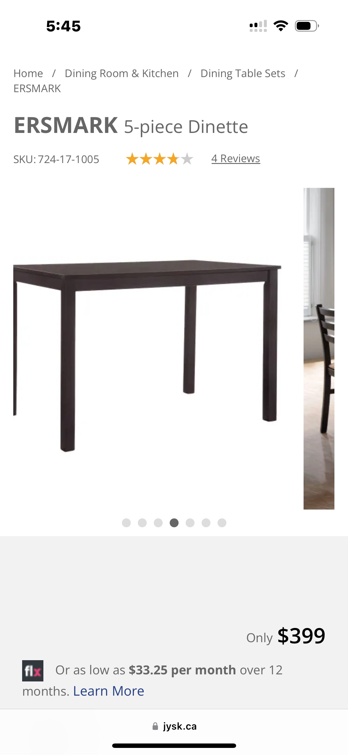 New never used dining table - photo 4