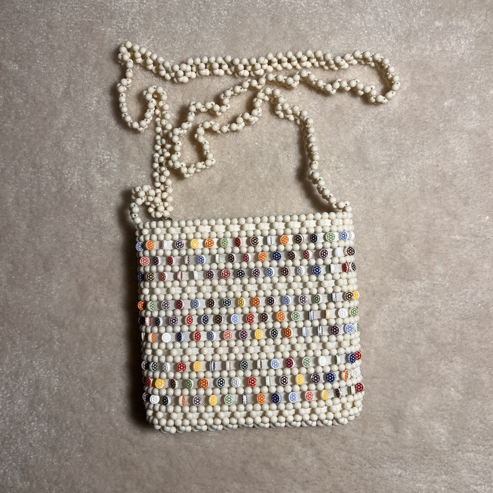 White little beaded bag